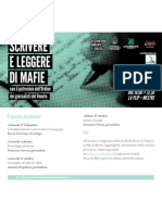 Invito "SCRIVERE E LEGGERE DI MAFIE"