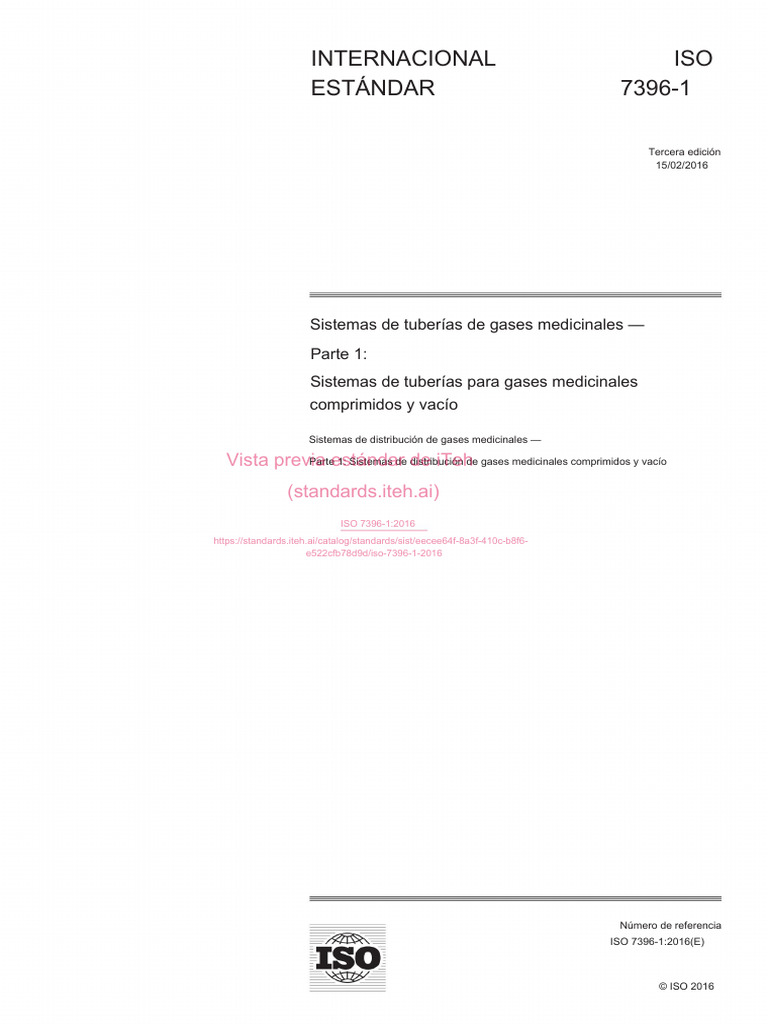 ISO-7396-1-2016ES | PDF | Calidad (comercial) | Oxígeno