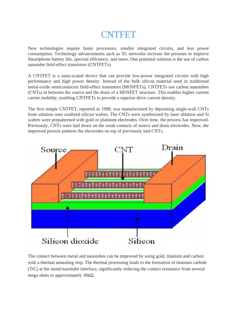 CNTFET Notes | PDF