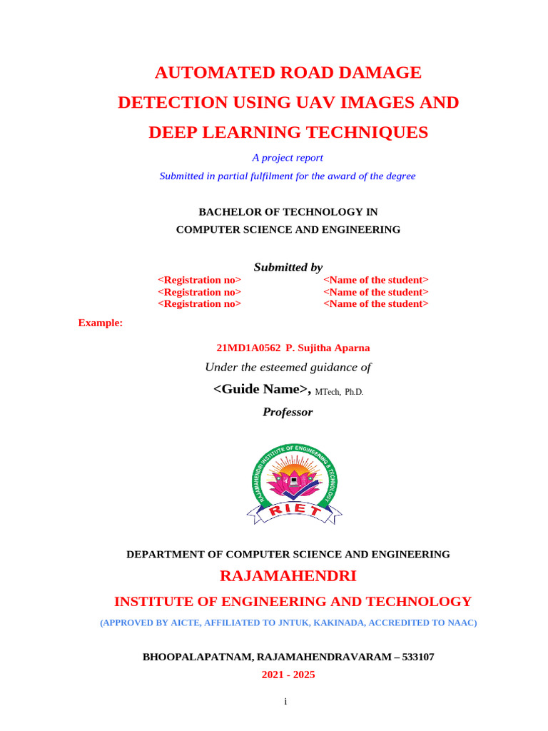 Final Year Project Template | PDF | Unified Modeling Language | Deep ...