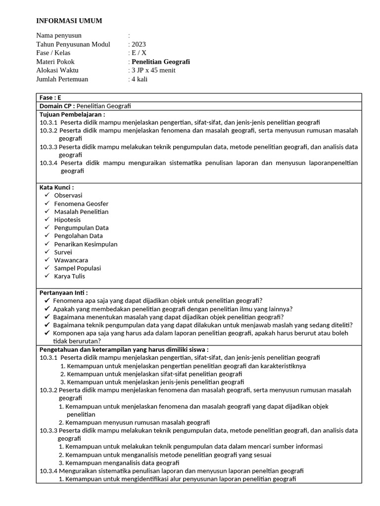 modul ajar 3 - Copy | PDF