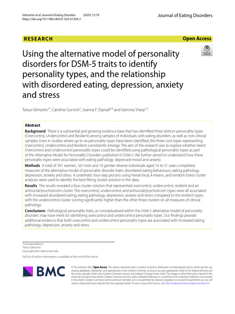 Using the alternative model of personality disorders for DSM-5 traits ...