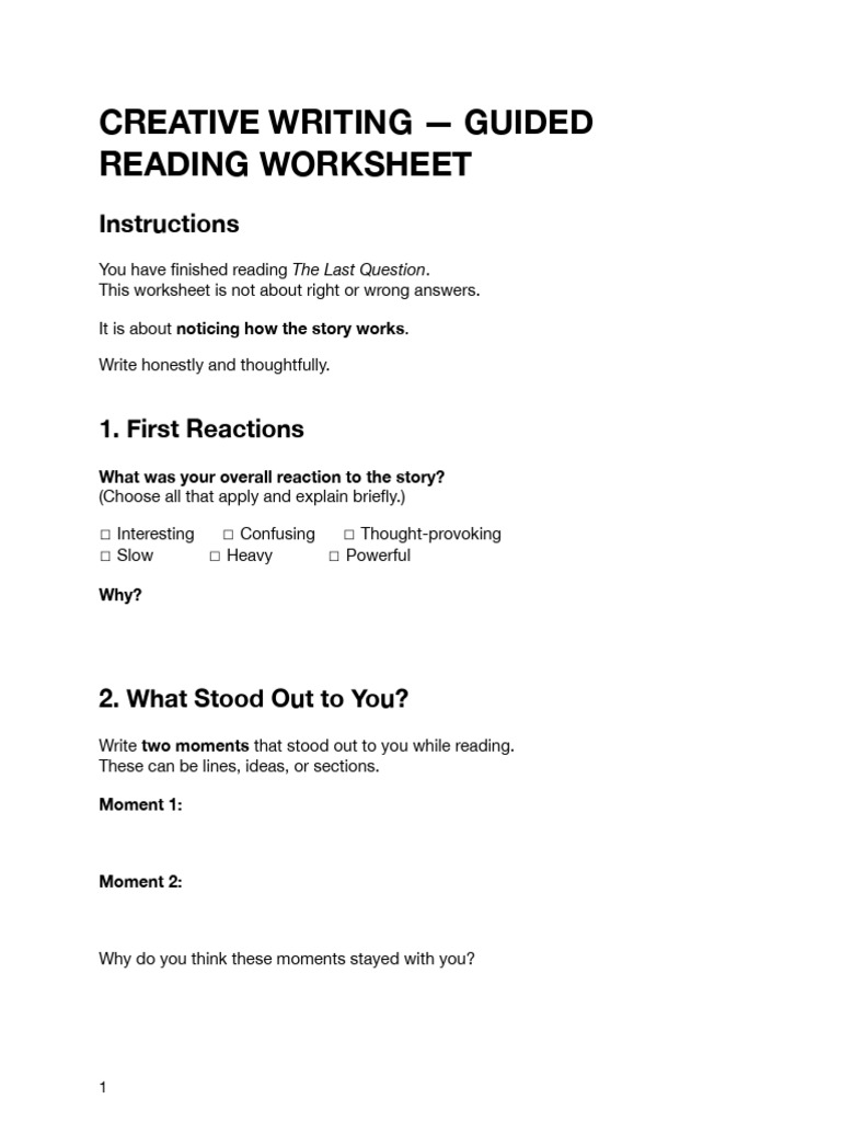Day1_ Last Question Worksheet | PDF