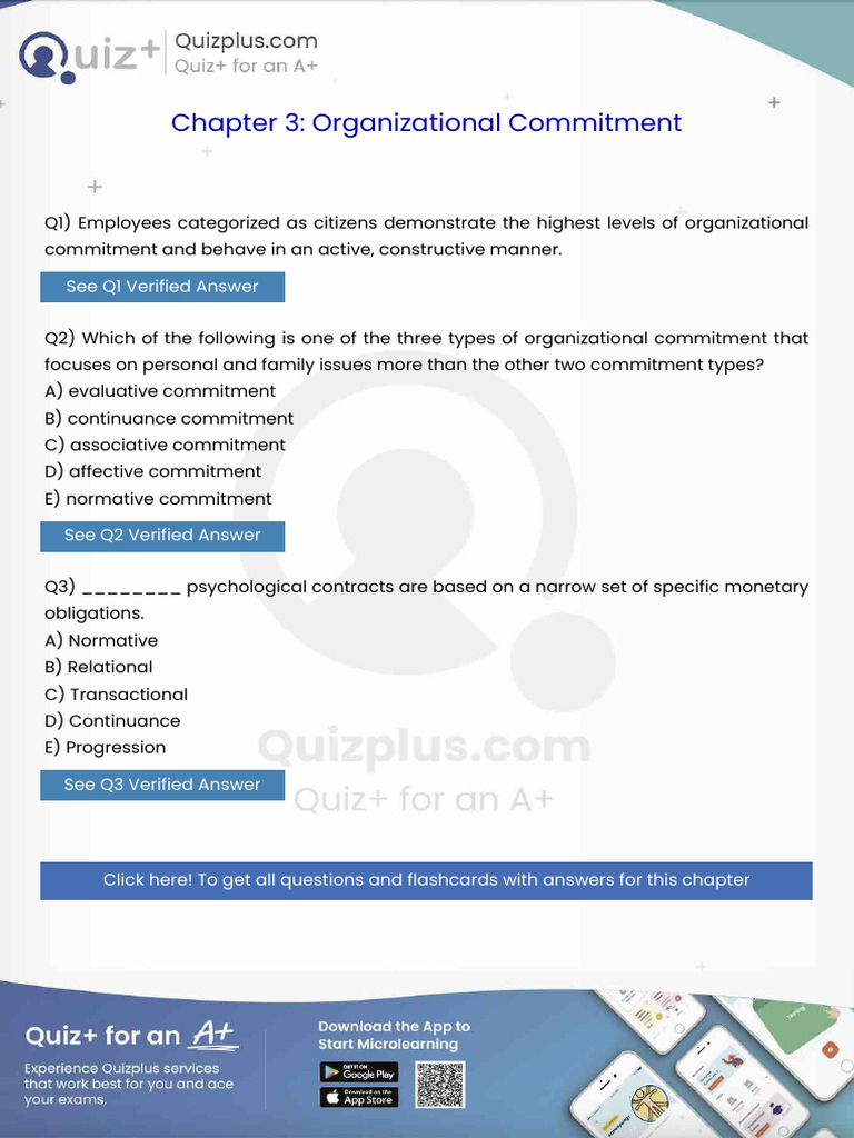 Employees Categorized as Citizens Demonstrate the Highest Levels of ...