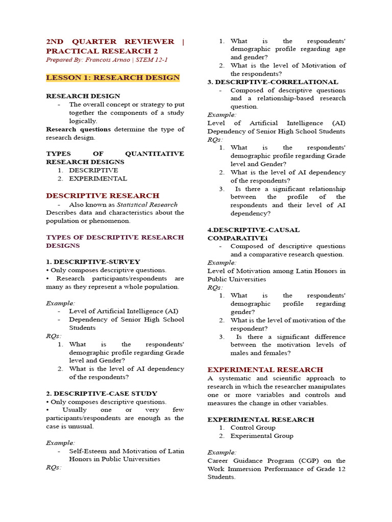 Pr2 Reviewer | PDF | Sampling (Statistics) | Statistics