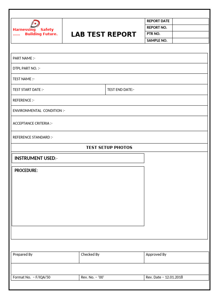 F.iqa.50 Lab Test Report - Rev.00 | PDF