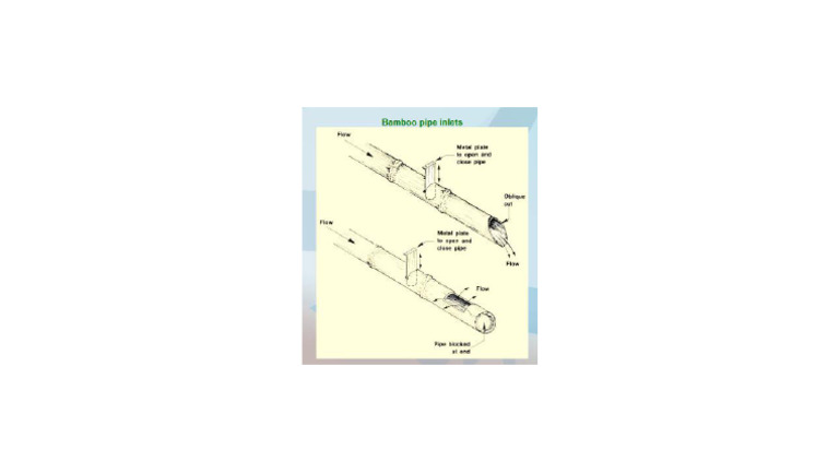 Bamboo Pipe Inlet Detail | PDF
