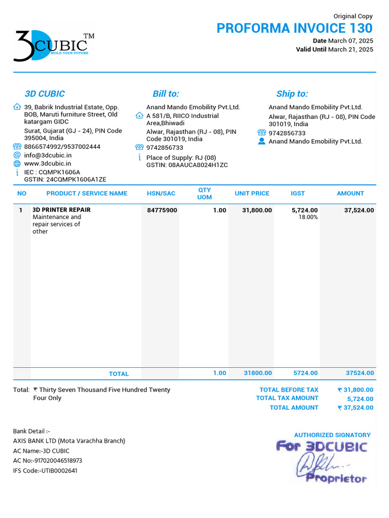 proforma_130 | PDF