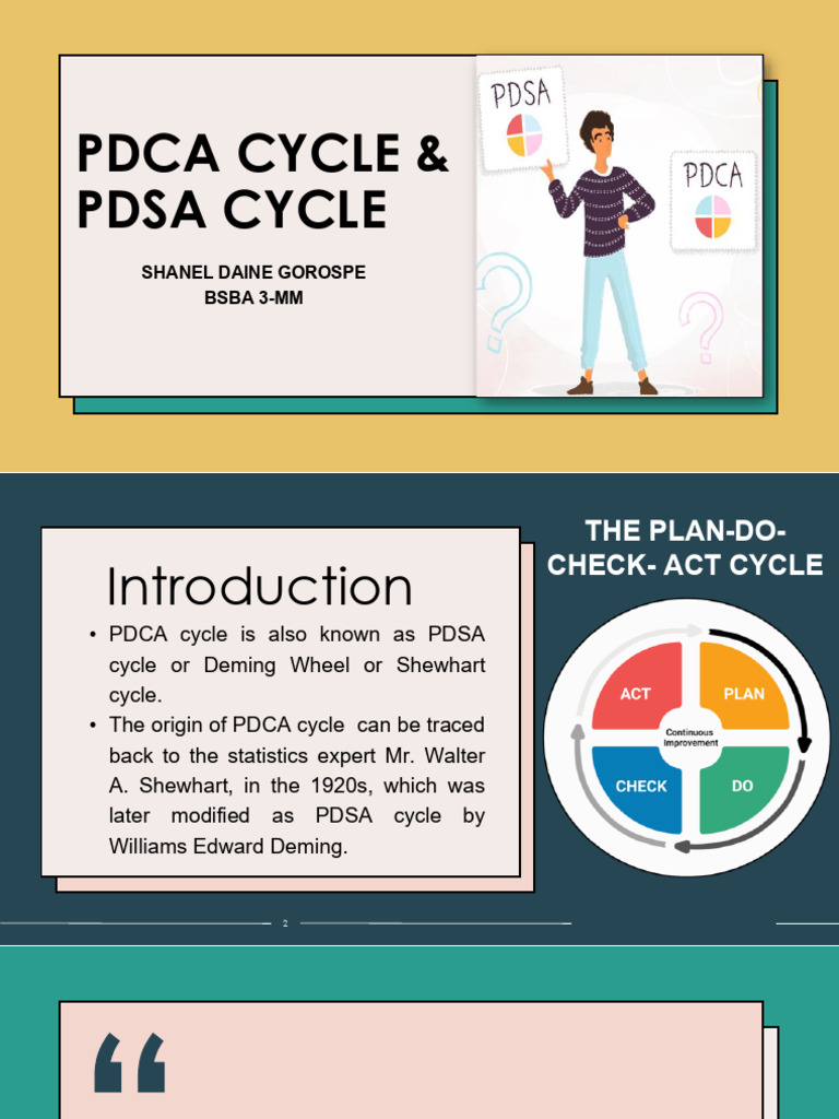 Pdca Cycle Pdsa Cycle | PDF | Analysis | Evaluation