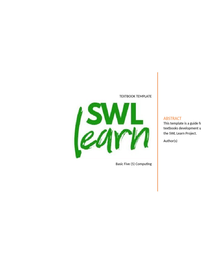 Textbook Template - Computing B5 | PDF | Graphical User Interfaces ...