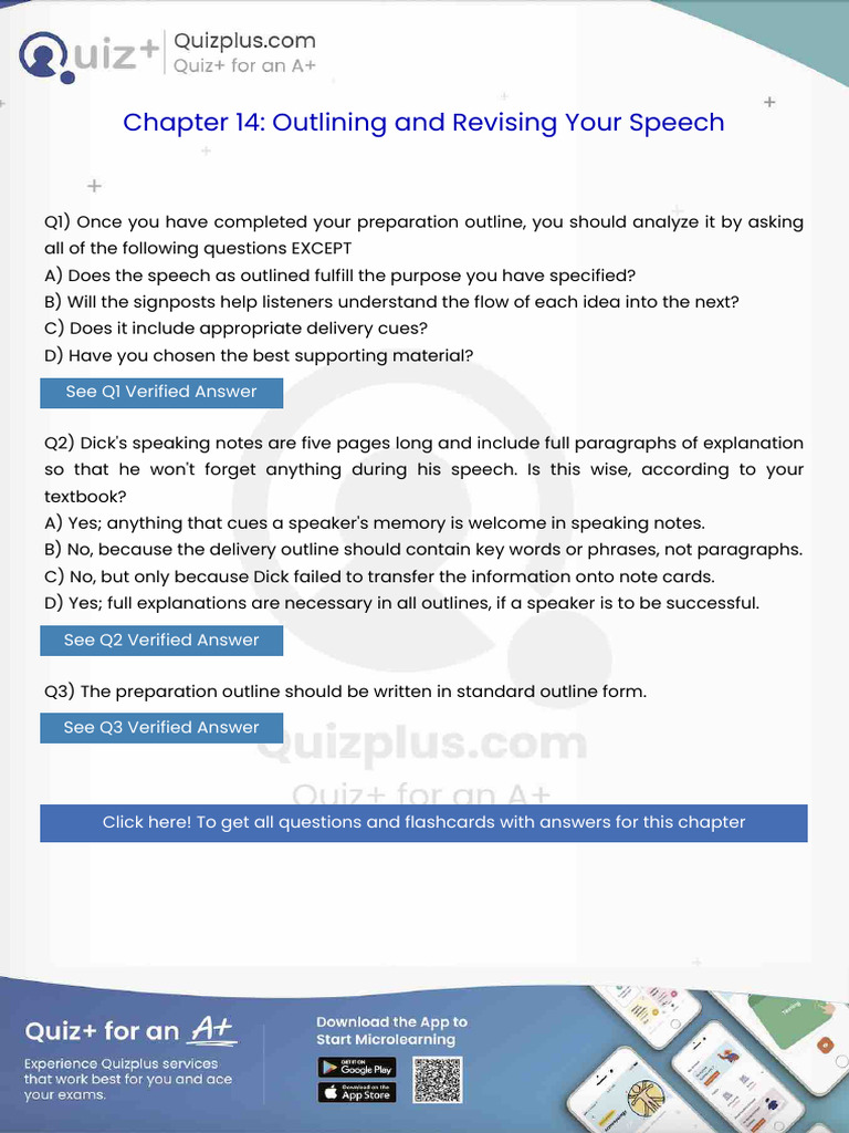 Once You Have Completed Your Preparation Outline You Should Analyze It ...