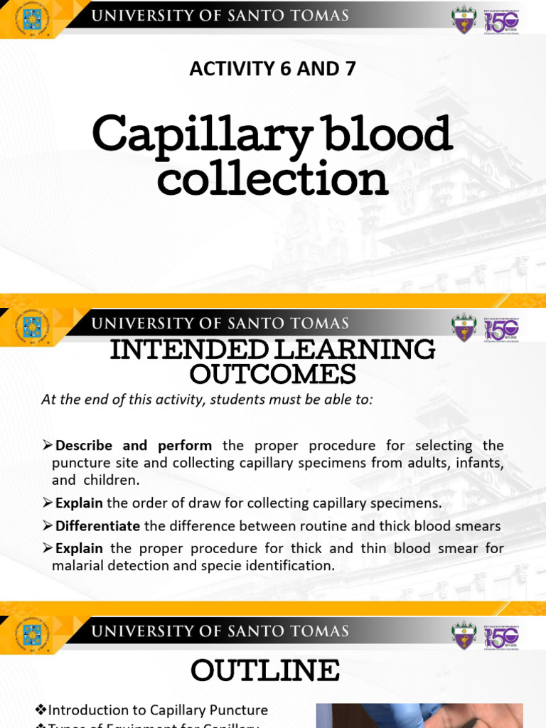 ACTIVITY+6+and+7+Capillary+Blood+Collection | PDF | Medical Specialties ...