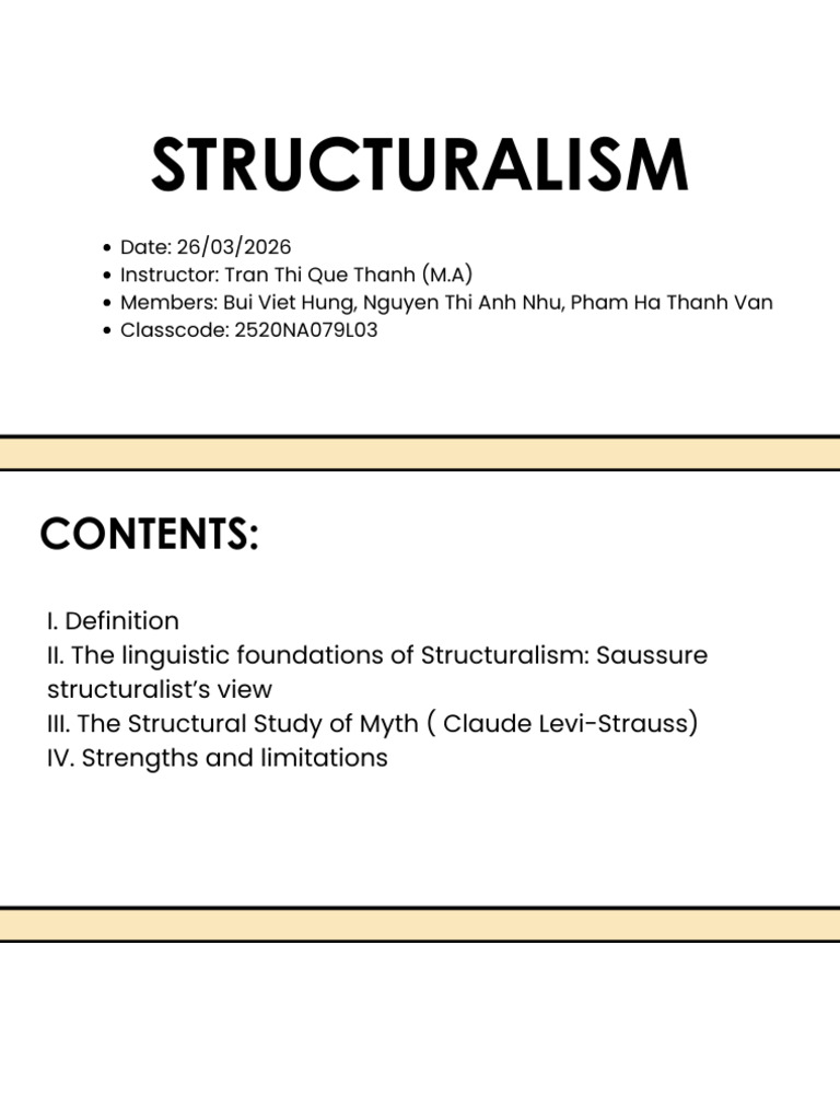STRUCTURALISM | PDF