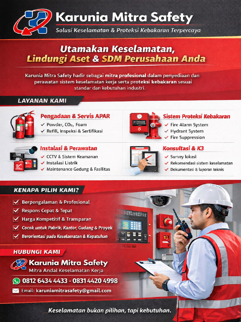 Karunia Mitra Safety Flyer Promosi Produk & LayananA4-1 | PDF