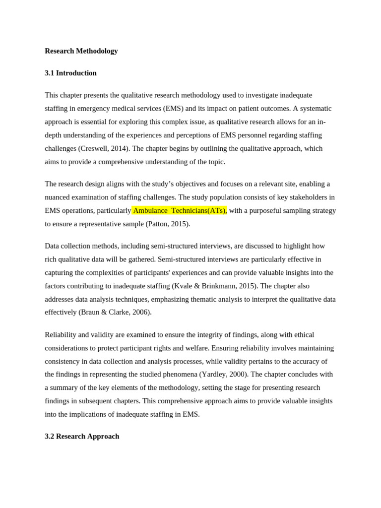 Final Correction Chapter 3 | PDF | Qualitative Research | Methodology