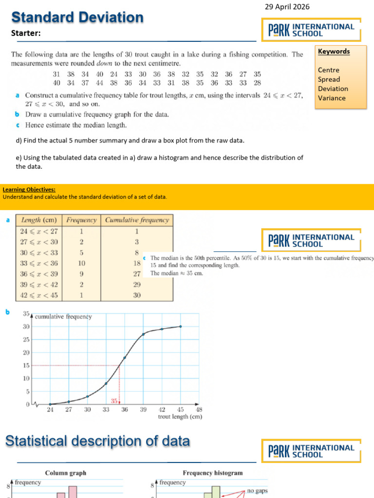 ELA_IB_Grade_11_AISL_Maths_-_Standard_Deviation | PDF | Errors And ...