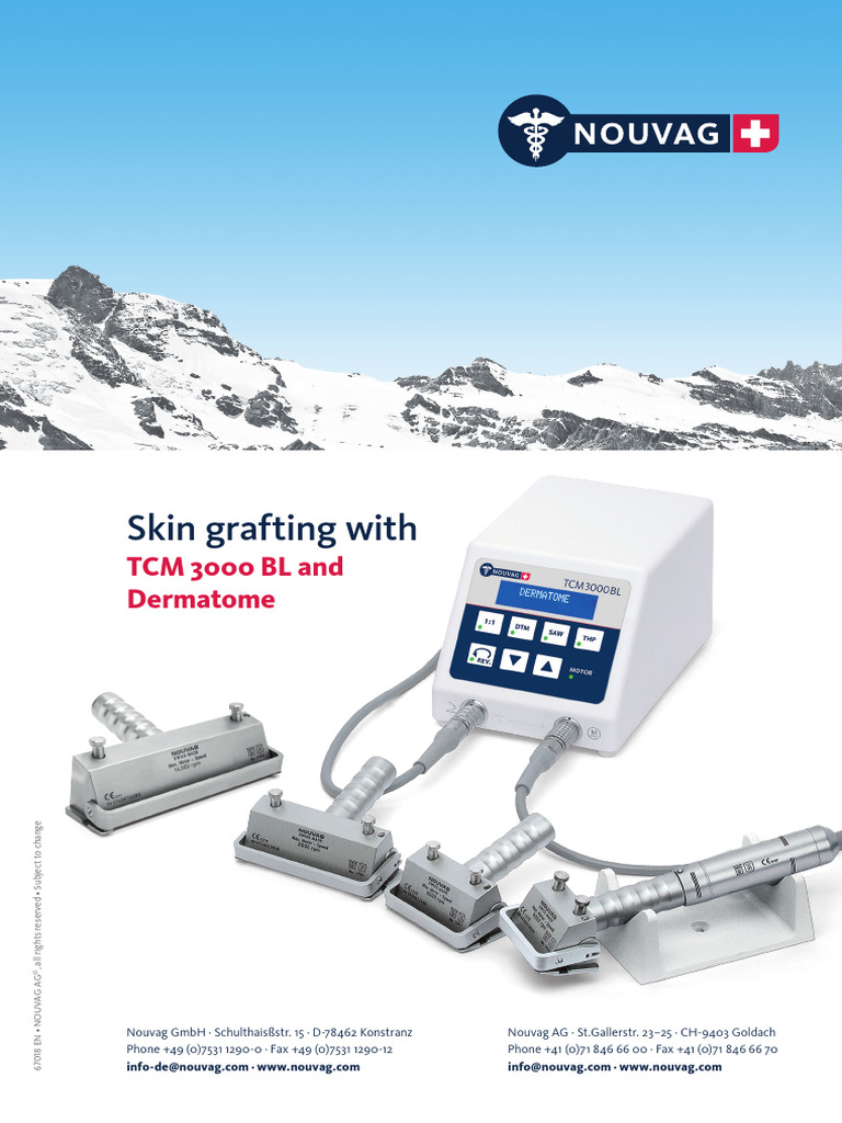 67018 en Skin Grafting Dermatome VIEW Opt | PDF | Electrical ...