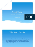 Ebook Trends: Case Studies, Surveys and Interviews Jennifer Thiele