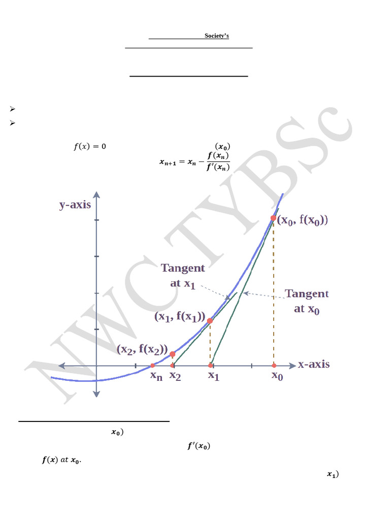 5. Newton-Raphson Method | PDF | Mathematical Relations | Elementary ...