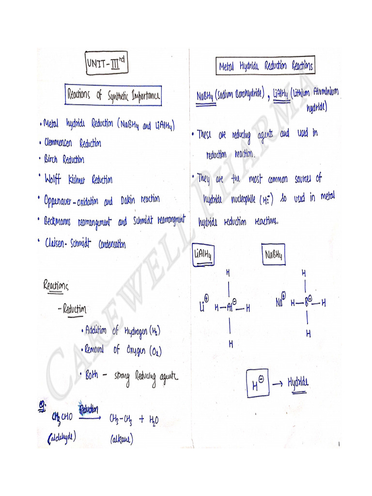 Unit 5, Pharmaceutical Organic Chemistry 3, B Pharmacy 4th Sem ...
