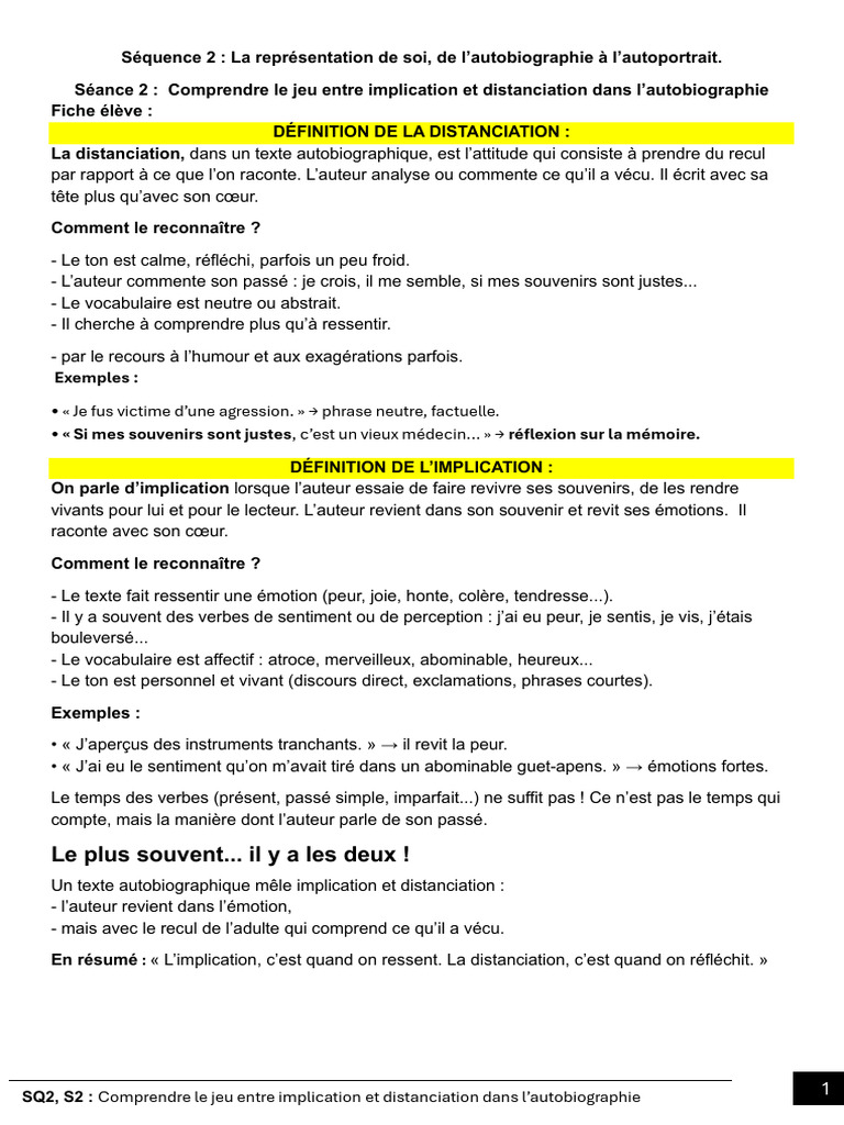 SQ S2 Distanciation Implication | PDF