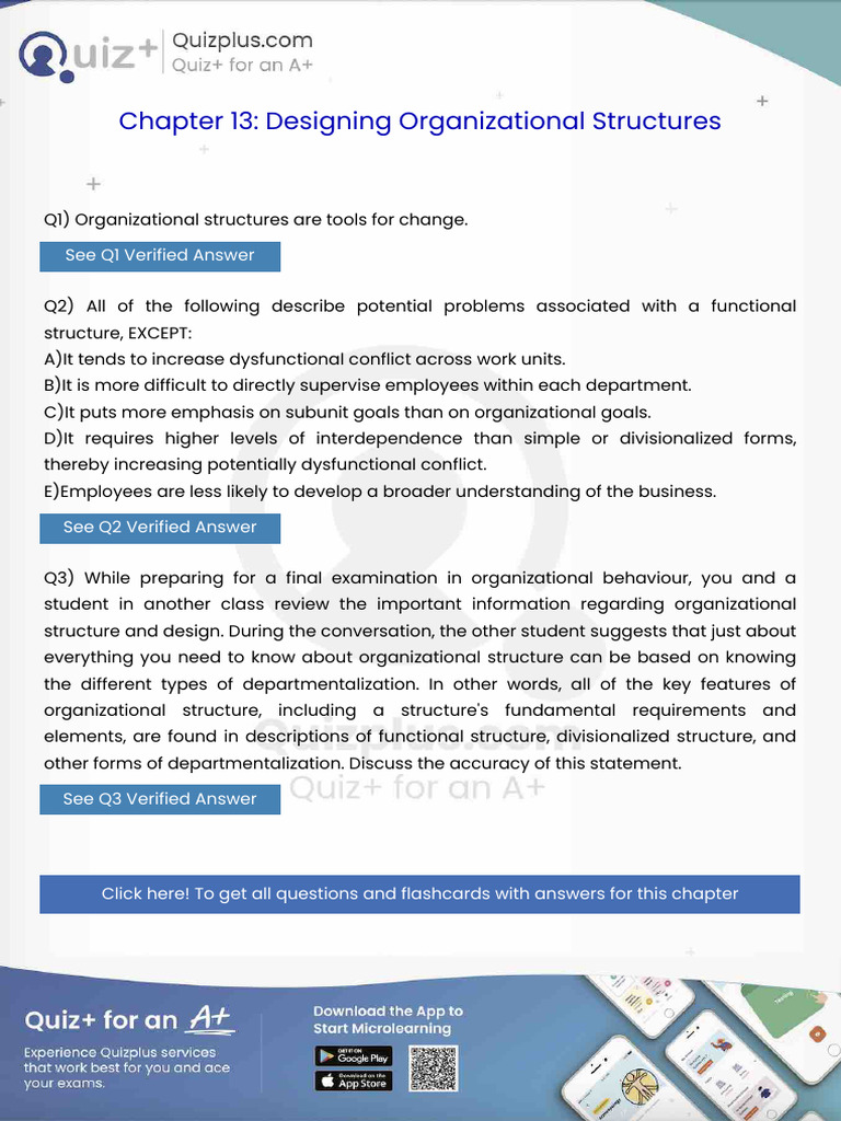 Organizational Structures Are Tools for Change | PDF | Leadership ...