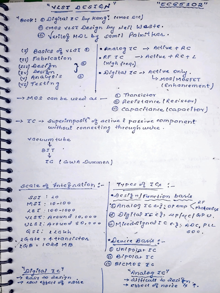Vlsi Notes (1) | PDF