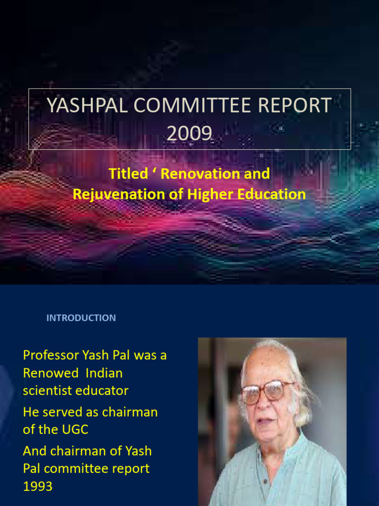 Yashpal Report 2009 | PDF | University | Interdisciplinarity