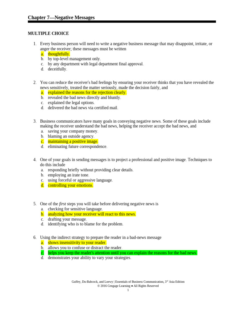 Chapter 7 Test MHH | PDF