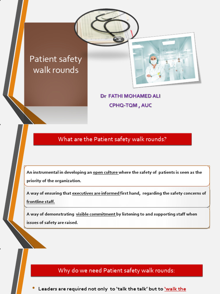 2 - Patient Safety Walk Rounds | PDF | Patient Safety | Phases Of ...