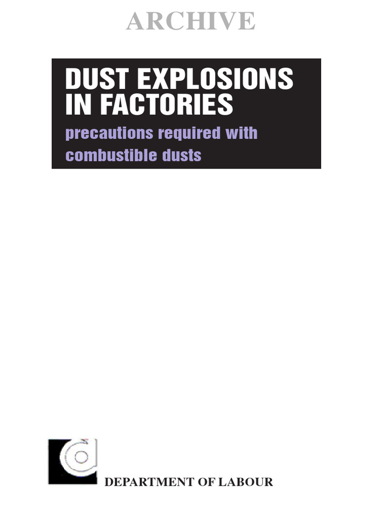 Dust Explosions | PDF | Combustion | Explosion