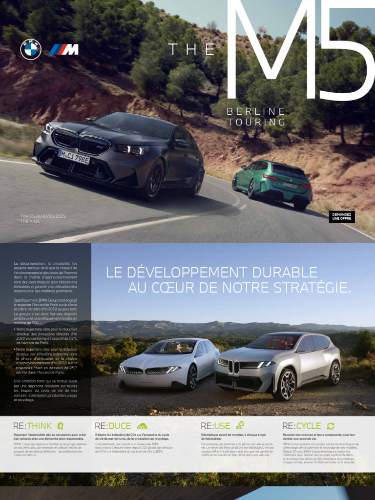 BMW M5 2025 FR | PDF | Frein | Véhicules