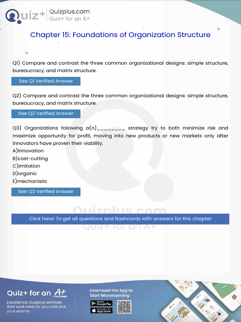 Compare and Contrast the Three Common Organizational Designs Simple ...