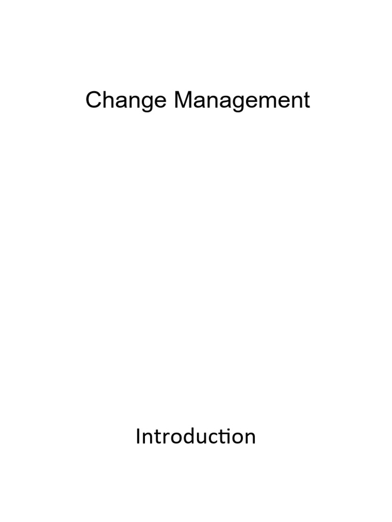 Change Management | PDF | Version Control | Software