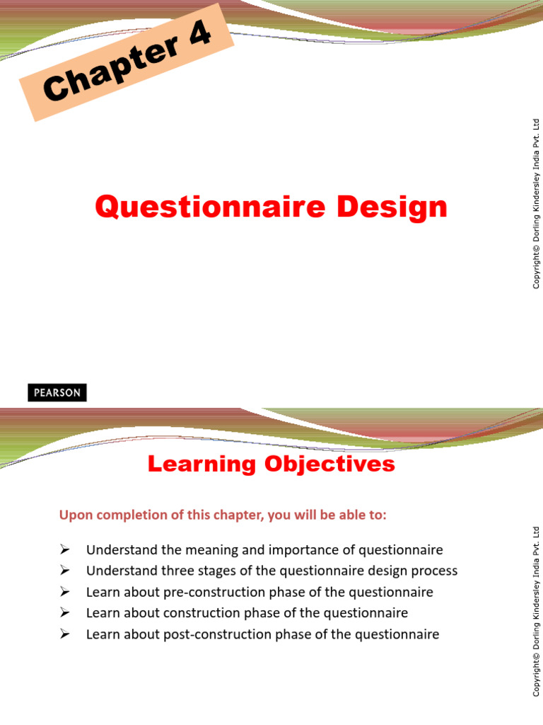 Chapter 4 Merged | PDF | Survey Methodology | Questionnaire