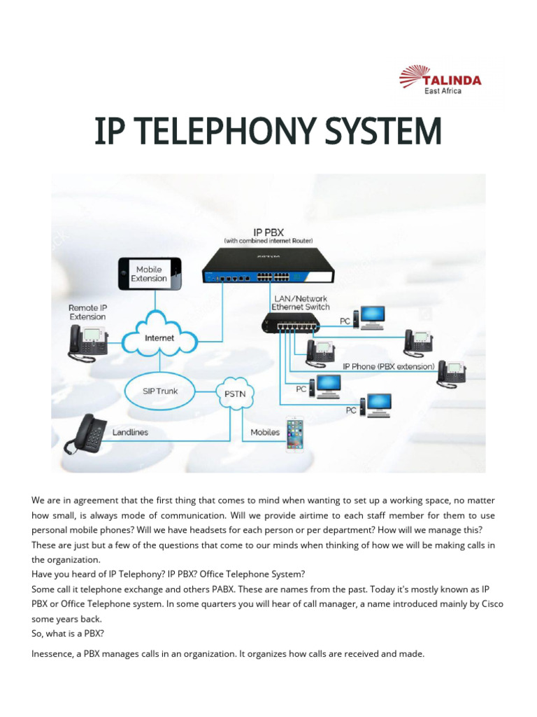 IP Telephony- IP PBX | PDF