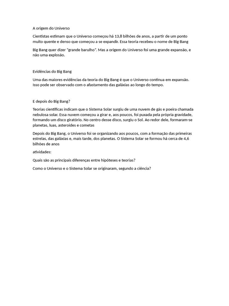 Big Bang | PDF