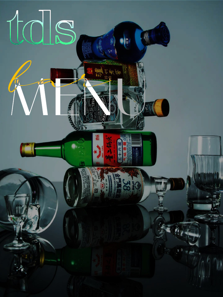 Tds Bar Menu New | PDF | Scotch Whisky | Distilled Drinks