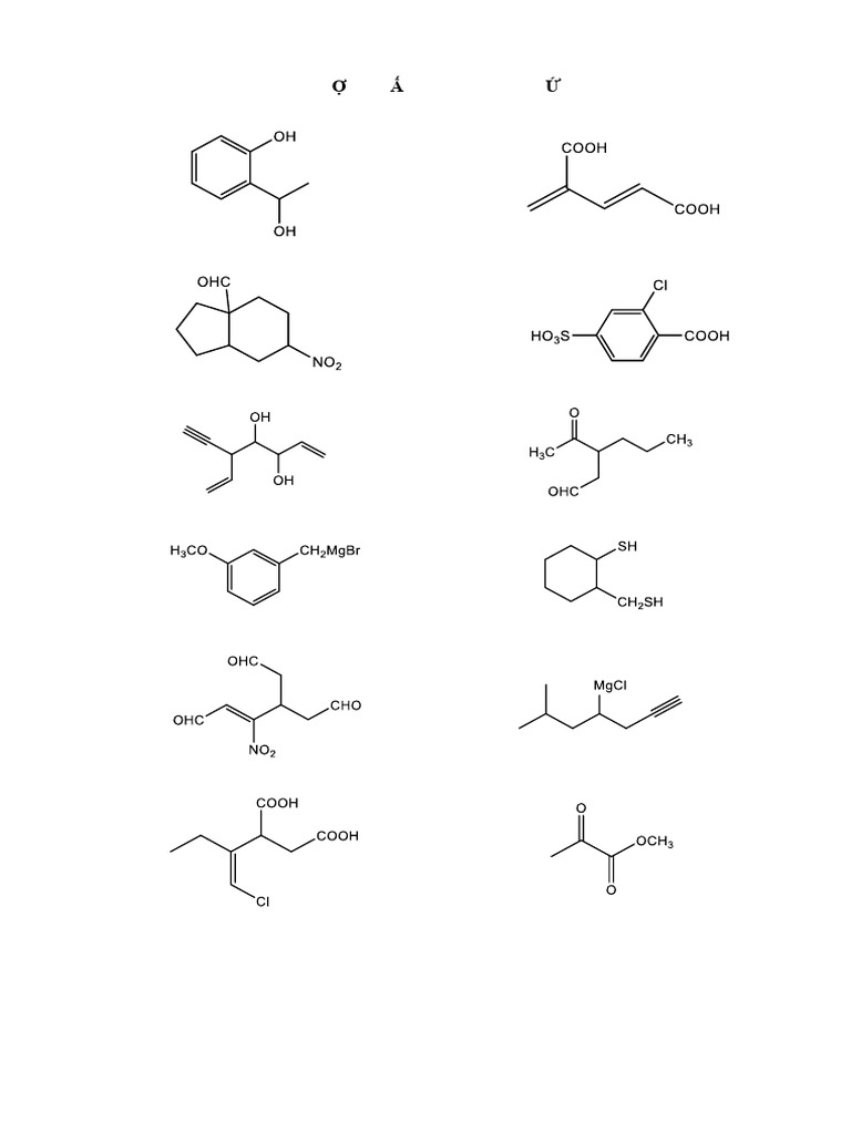 BT Danh Pháp Hc Có Nhóm Chức (1) | PDF | Functional Group | Organic ...
