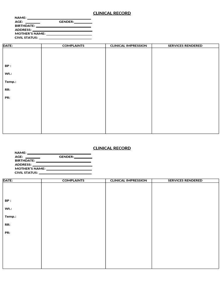 Clinical Records | PDF
