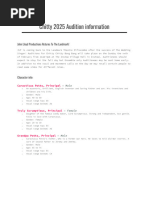 Matilda Musical Character Breakdown | PDF | Audition | Theatre