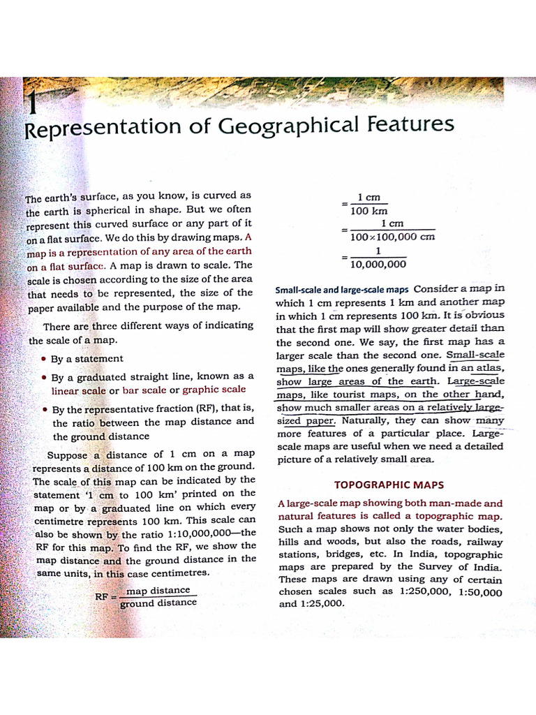 Representation of Geographical Features | PDF