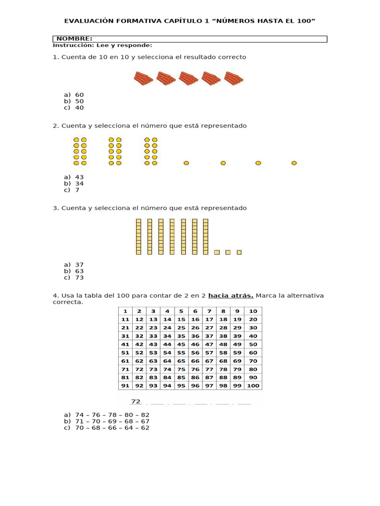 REPASO CAP.1 - 2° BÁSICO | PDF