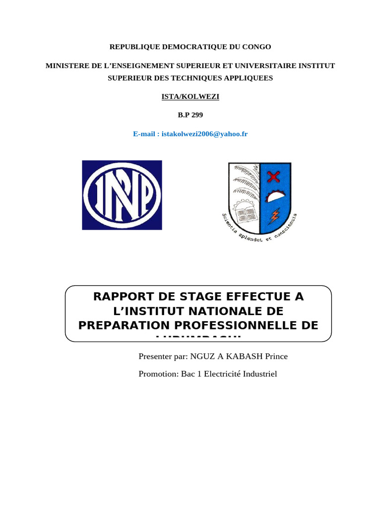 Feuille de Garde Inpp Lushi | PDF