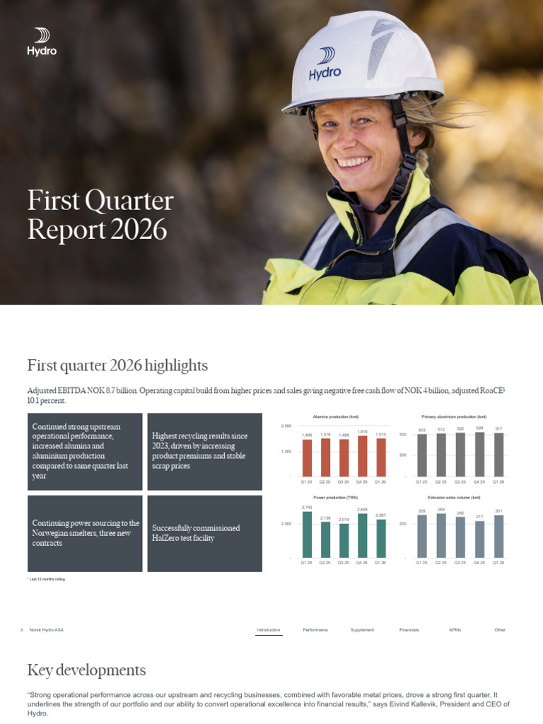 first-quarter-report-2026 | PDF | Hydroelectricity | Economies