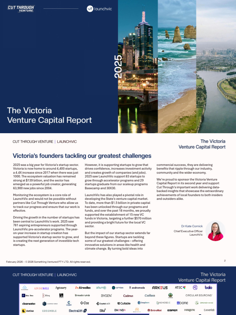 Cut Through Venture - The Victoria Venture Capital Report - 2025 | PDF ...