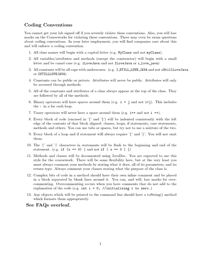 Coding_Conventions (2) | PDF | Parameter (Computer Programming ...