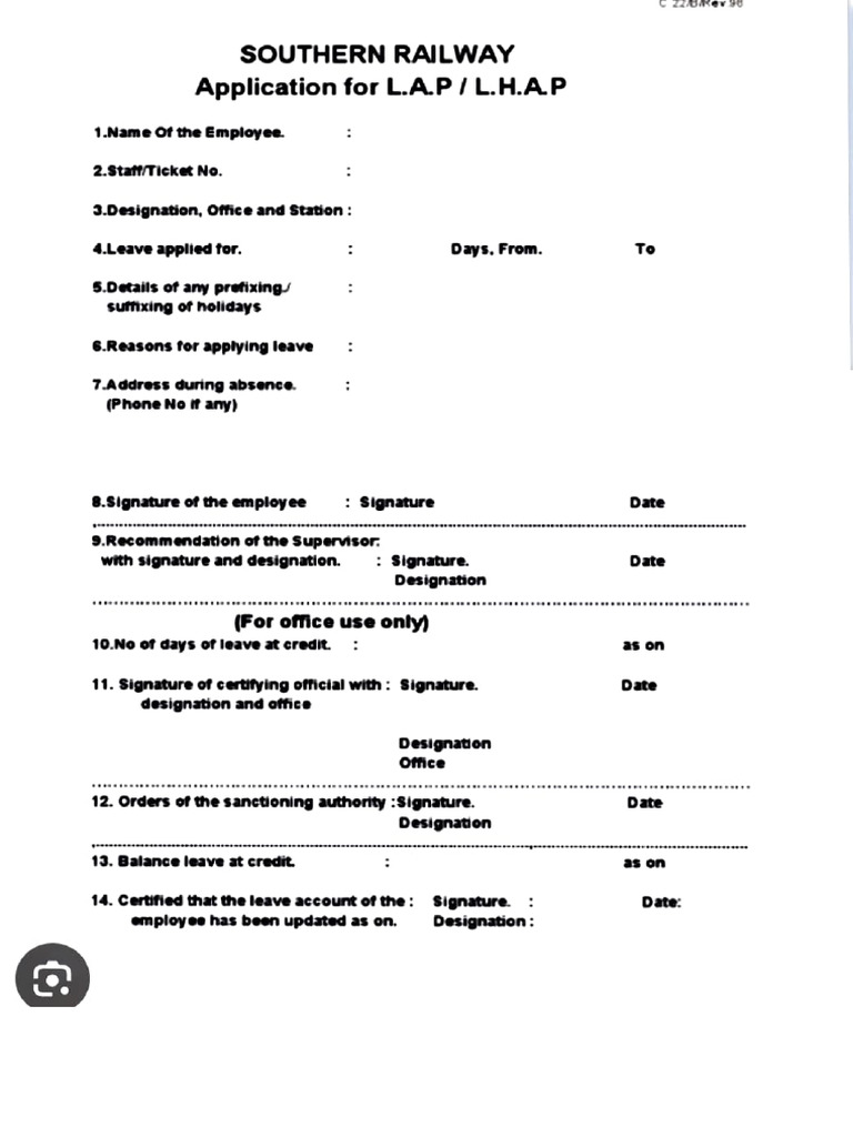 Lap Lhap Leave | PDF