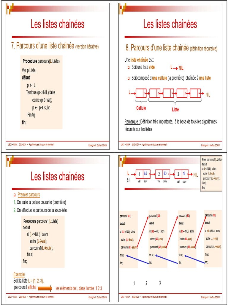 4.listes Chainées - Part2 | PDF