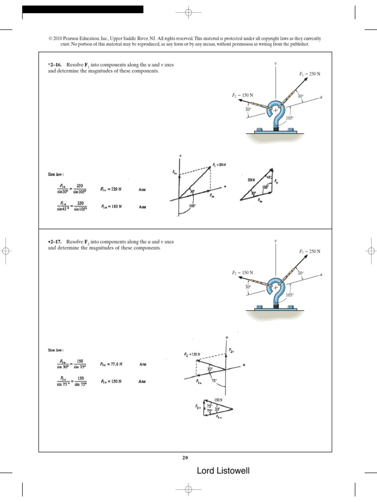 Solved Basic Mechanics Questions @LordListowell | PDF | Truss | Mechanics